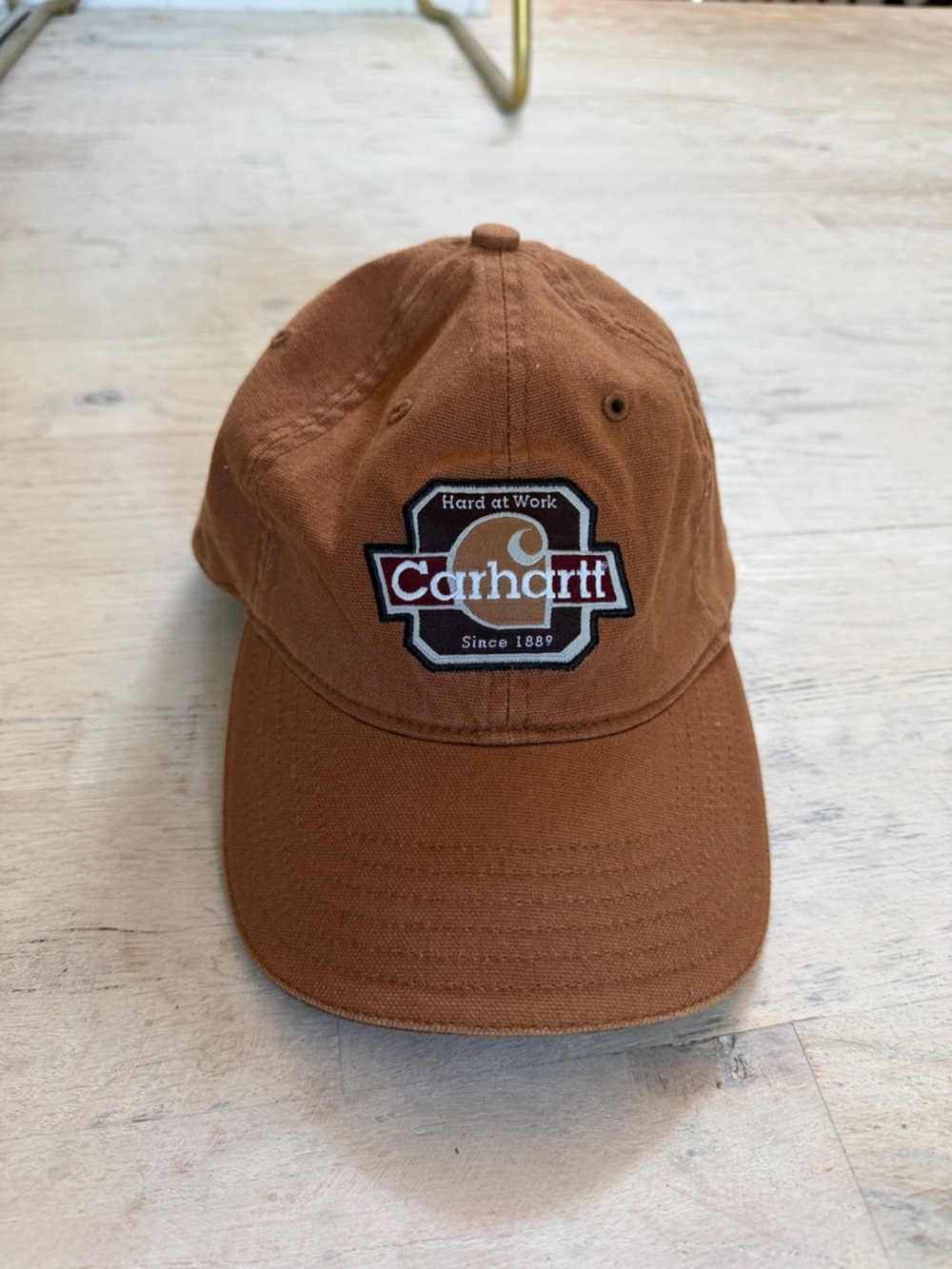 Carhartt Tan/Brown Logo Strapback Cap
